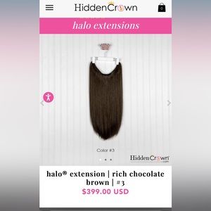 Hidden Crown halo 18” layered extensions NEW